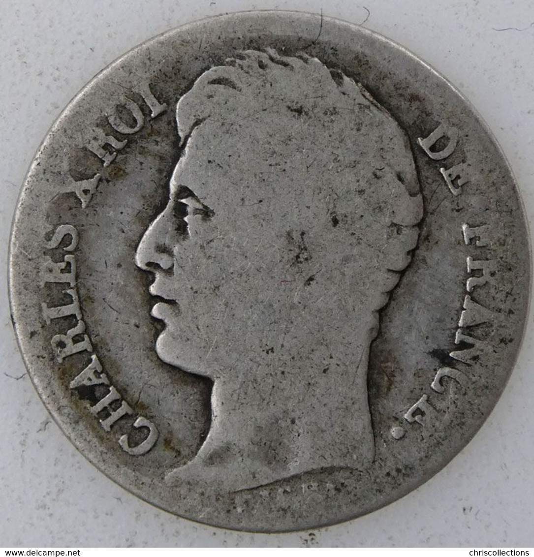 FRANCE - CHARLES X - 1/2 Franc 1829W - B+ - Gad. : 402 - 1/2 Franc