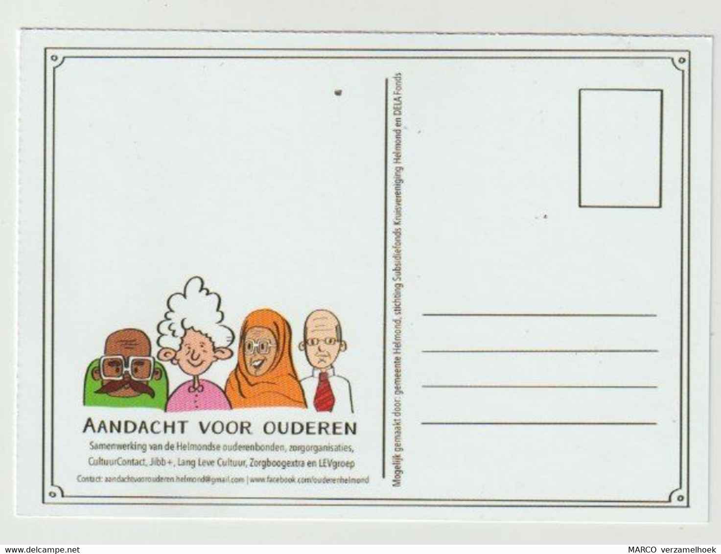 Postcard - Ansichtkaart: Aandacht Voor Ouderen Gemeente Helmond (NL) - Helmond