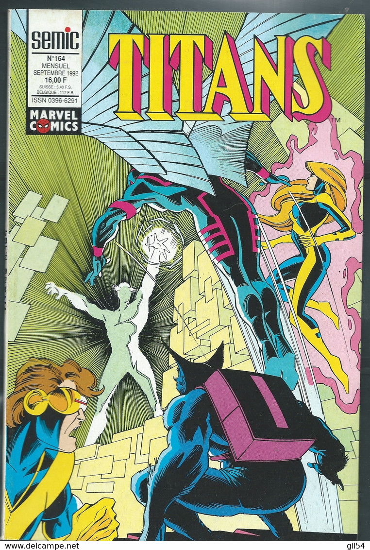 TITANS N° 164 - LUG   SEPTEMBRE 1992- Fau 14301 - Marvel France