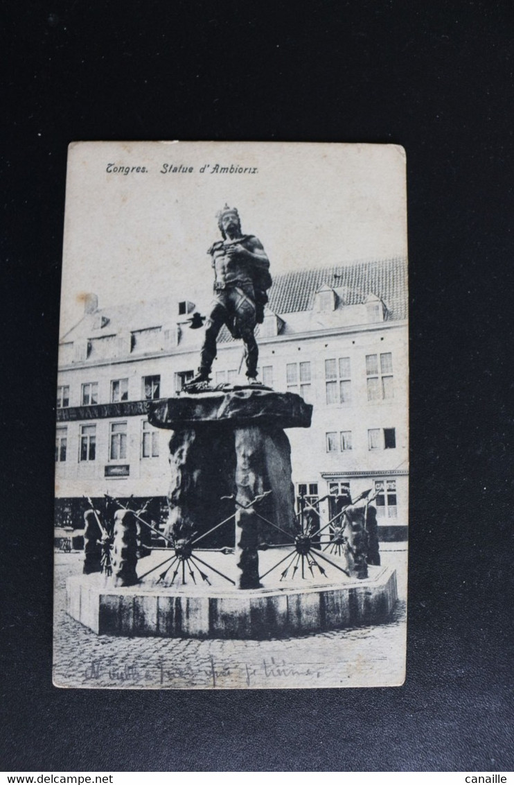 P-B.51/ lot 4 - Tongres,Eglise du Béguinage 1911-L'Hotêl de Ville couleur 1908-Statue d'Ambiorix 1908-La Cathédrale1908