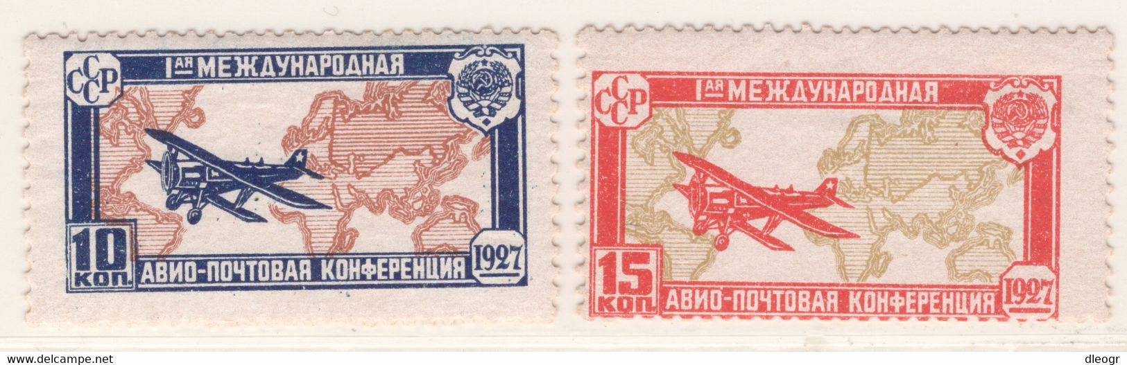 Russia 1927 1st Intl. Air Post Congress MNH/MH VF - Nuovi