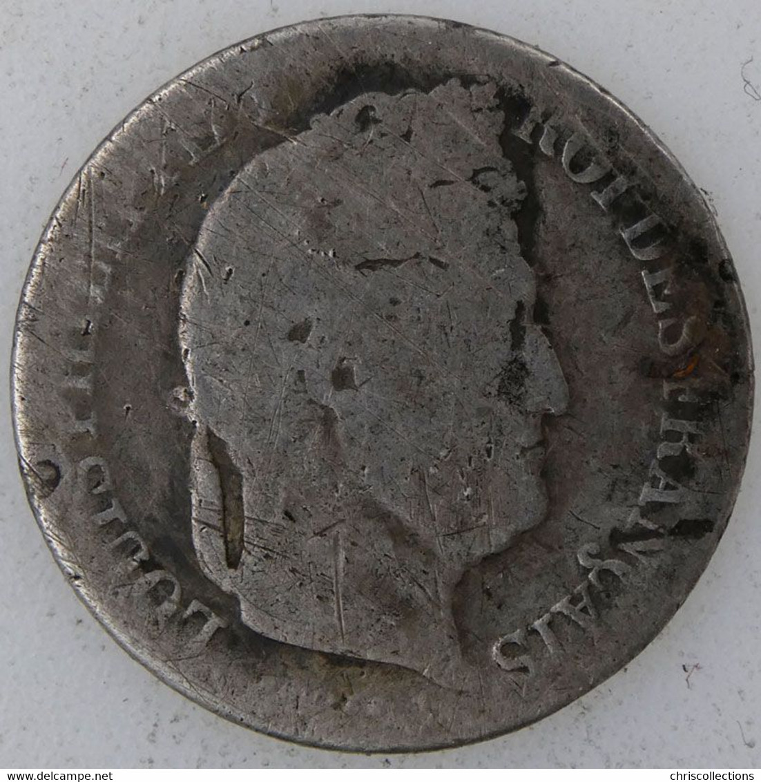 FRANCE - LOUIS PHILIPPE I - 1/2 Franc 1836A - B+/TB - Gad. : 408 - 1/2 Franc