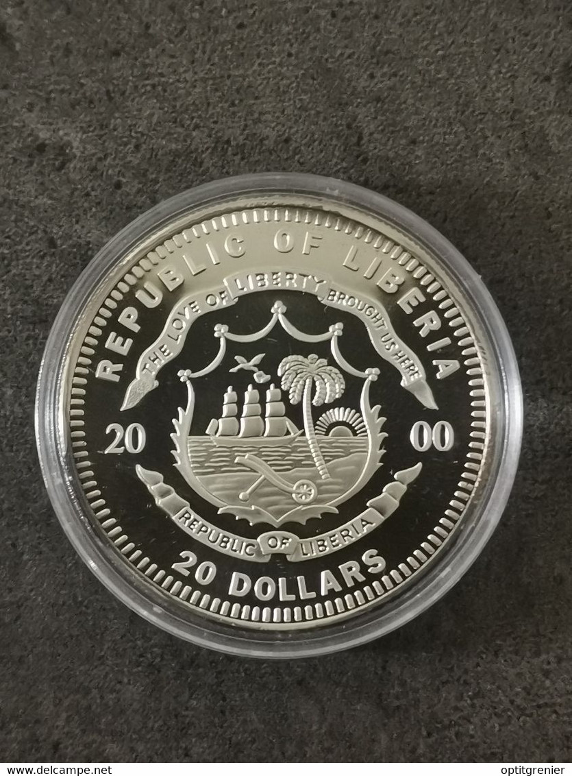 20 DOLLARS ARGENT 999 LIBERIA 2000 HELSINKI / SILVER - Liberia