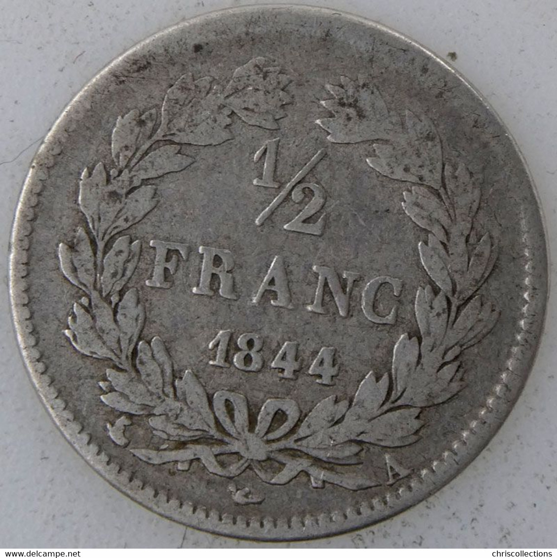 FRANCE - LOUIS PHILIPPE I - 1/2 Franc 1844A - TB - Gad. : 408 - 1/2 Franc