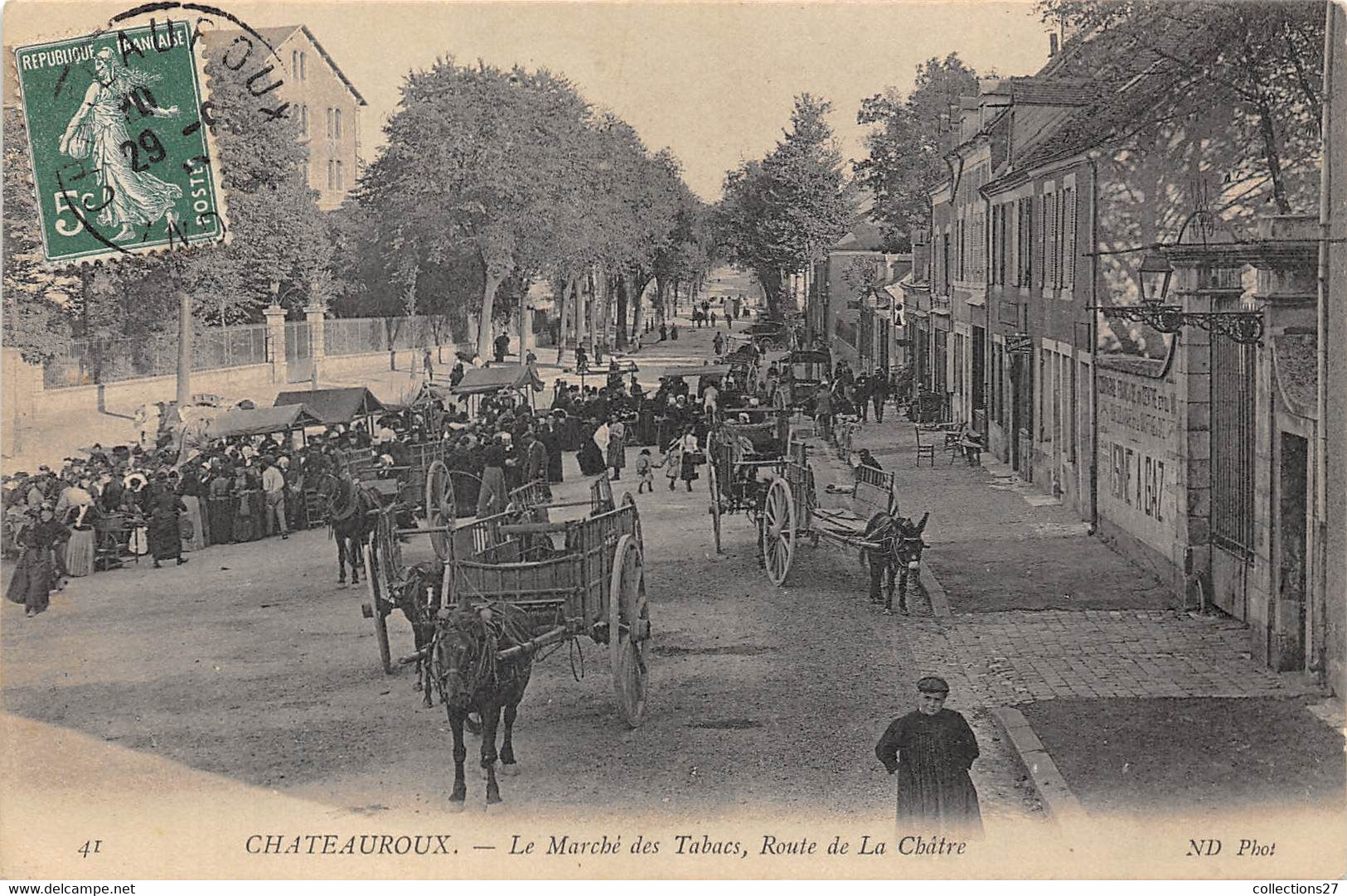 36-CHATEAUROUX- LE MARCHE DES TABACS ROUTE DE LA CHÂTRE - Chateauroux