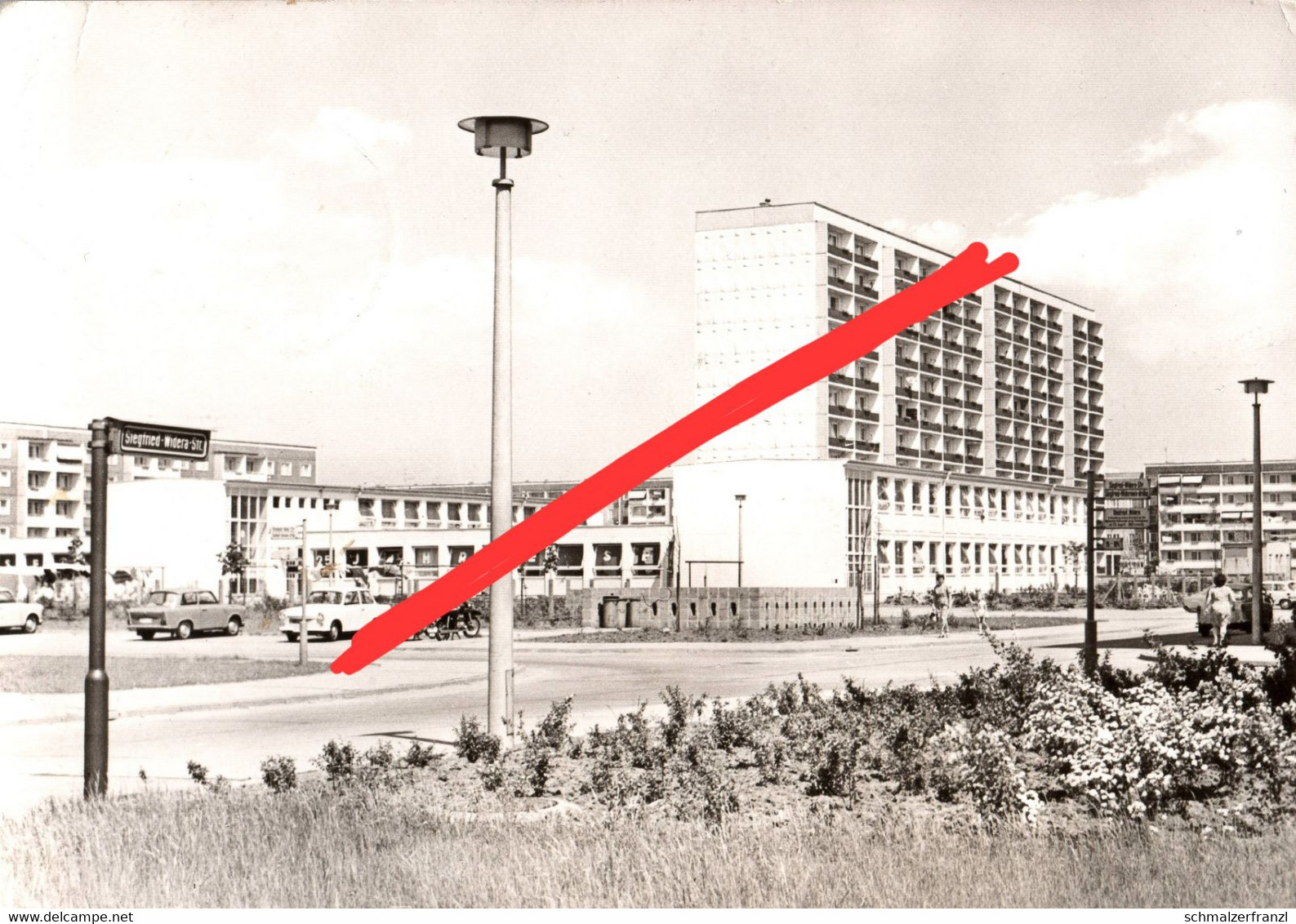 AK Hoyerswerda Neustadt Siegfried Widera Schöpsdorfer Straße Wohnkomplex VIII Neubaugebiet A Stauffenbergstraße DDR - Hoyerswerda