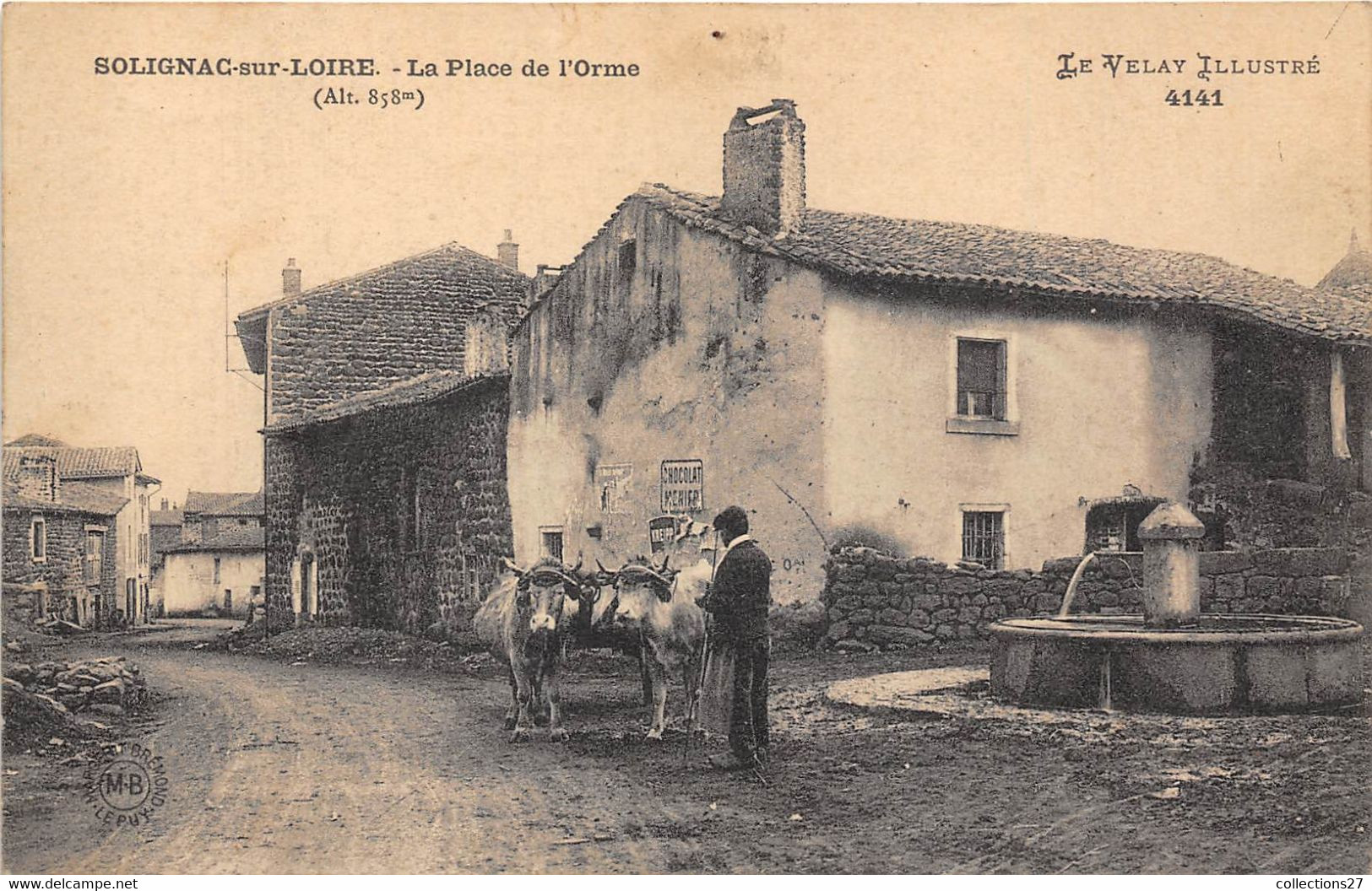 43-SOLIGNAC-SUR-LOIRE- LA PLACE DE L'ORME - Solignac Sur Loire