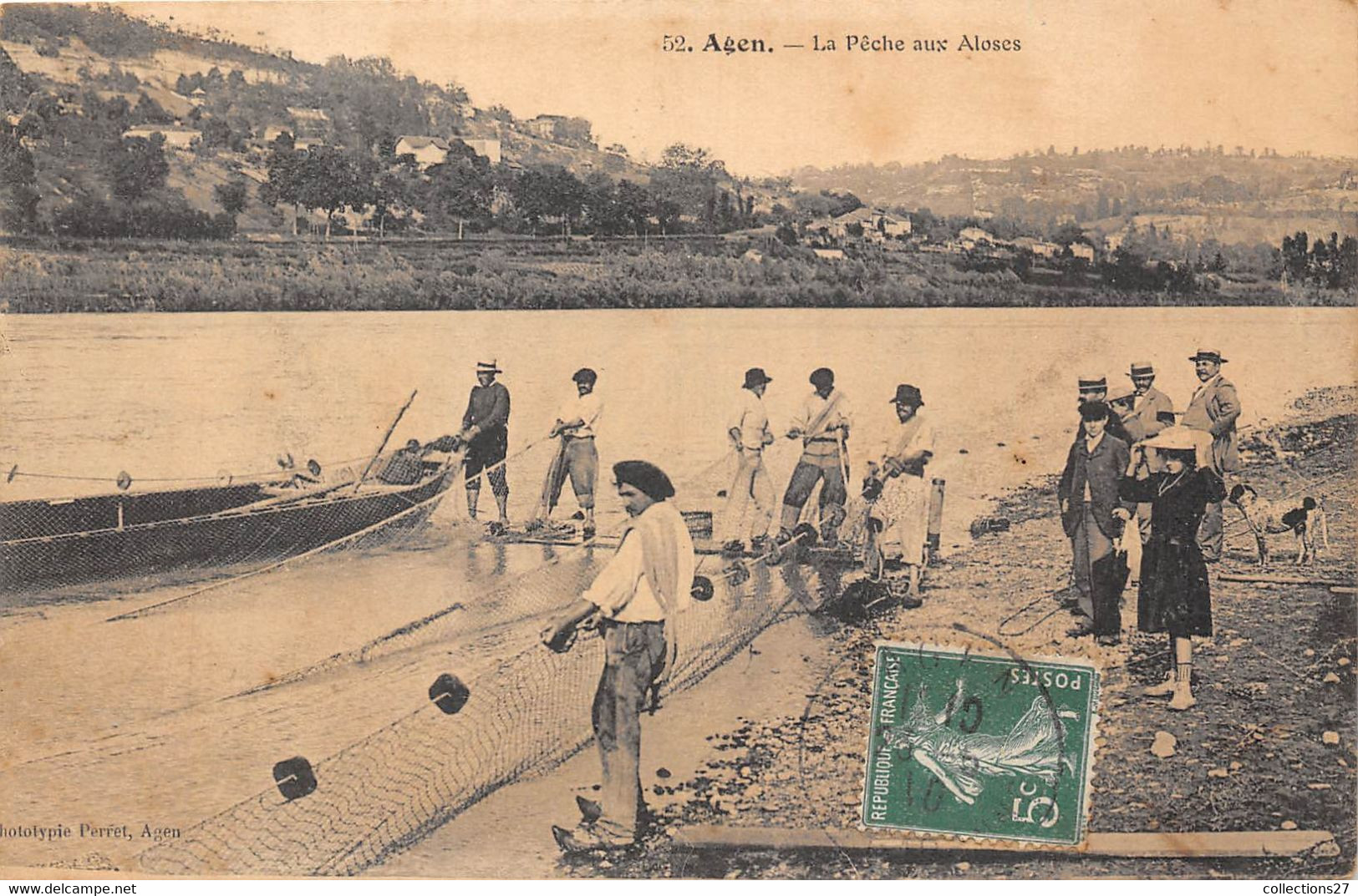 47-AGEN-LA PÊCHE AUX ALOSES - Agen