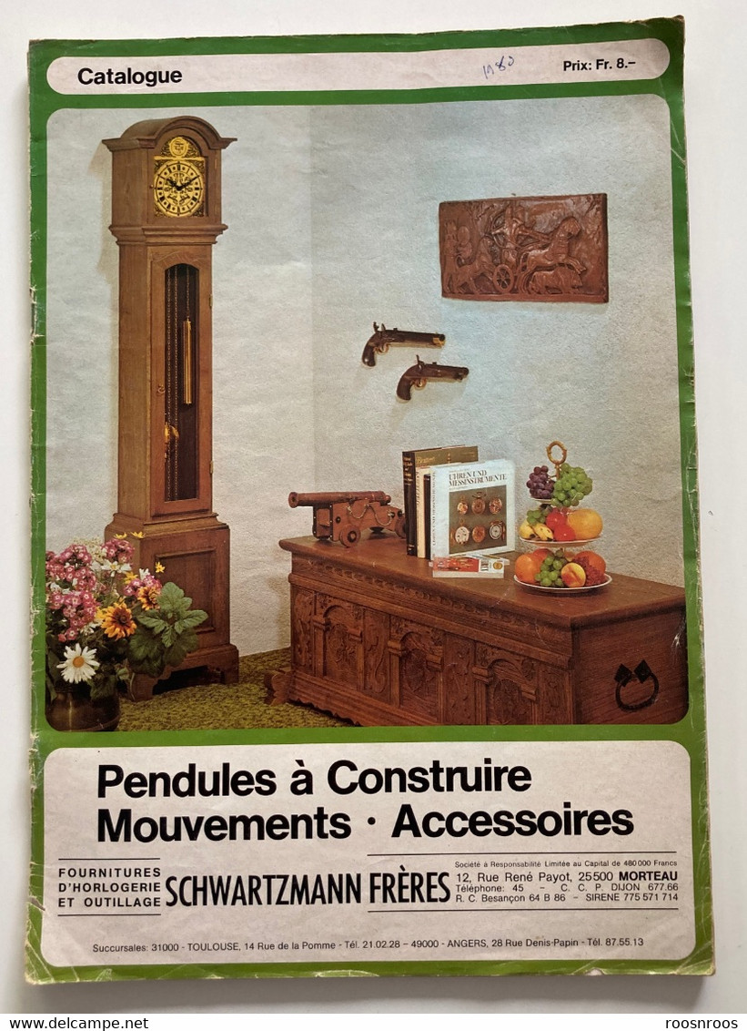 CATALOGUE SCHWARTZMANN  FRERES - MORTEAU 25 - PENDULES A CONSTRUIRE  - 1980 - Do-it-yourself / Technical