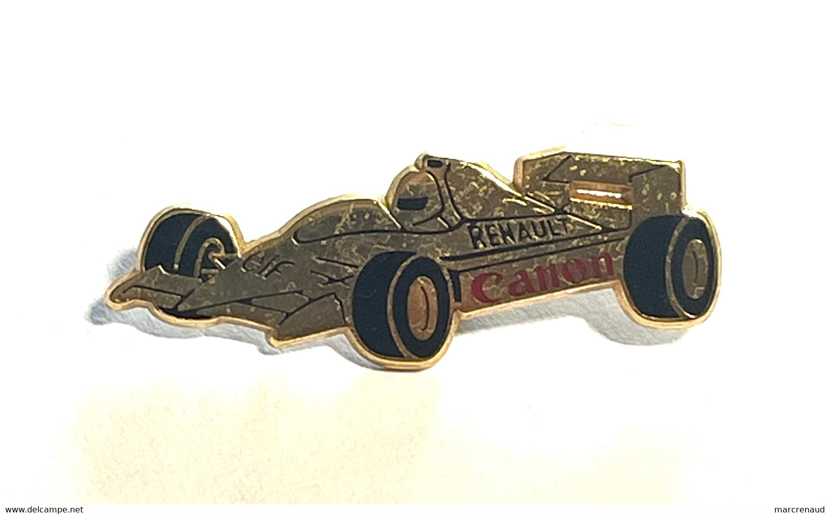 Pin's Signé Drago Formule 1 Renault Elf Canon - Automobile - F1