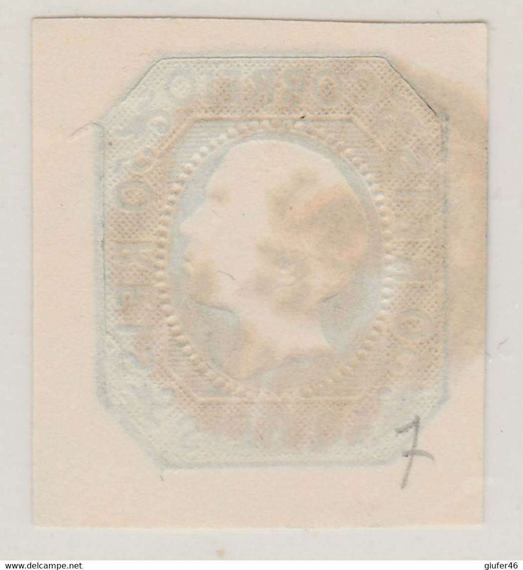 Portogallo - 1855 N. 7 - 50 R. Usato (in Parete Ritagliato Ad Ottagono) - Gebraucht