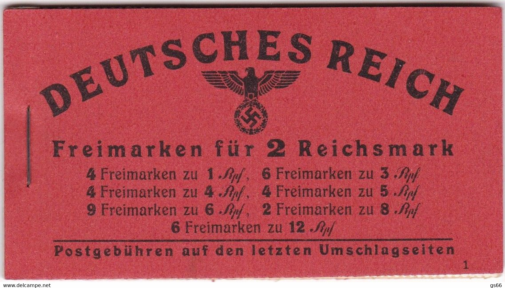 D.Reich, 1941,  MNH **, MH 41 I - Booklets