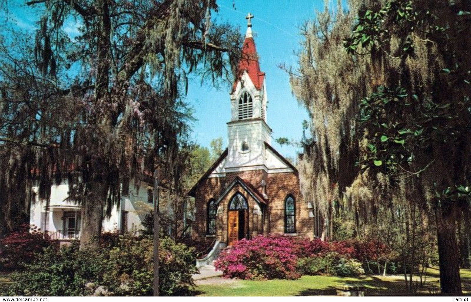 1 AK USA / South Carolina * Summerville Mit Der Church Of The St. John Beloved - Die Kirche Wurde 1898 Erbaut * - Summerville