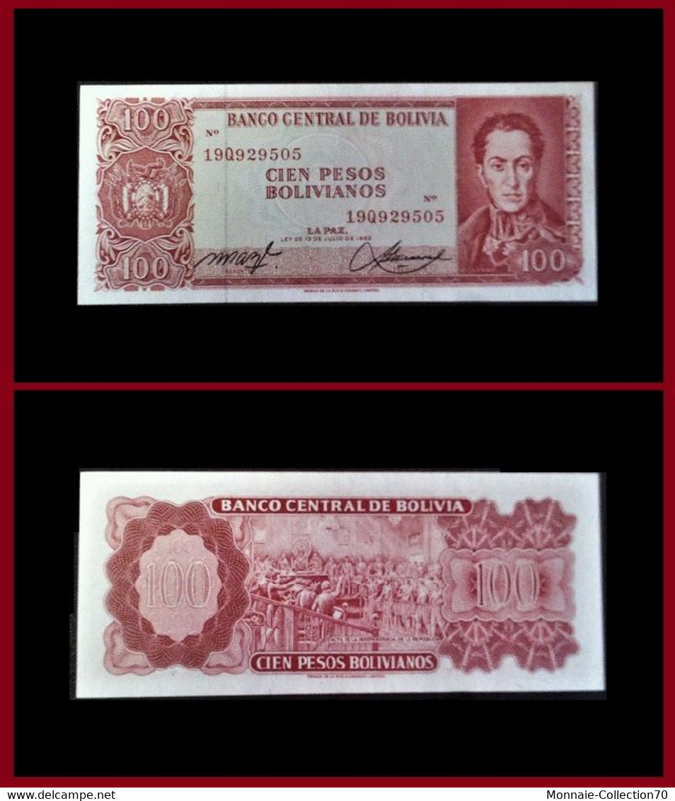 100  Pesos 1962  -  Bolivie  -  Etat : Absolument Neuf -  Cote De Ce Billet  ( 35 € ) - Bolivia