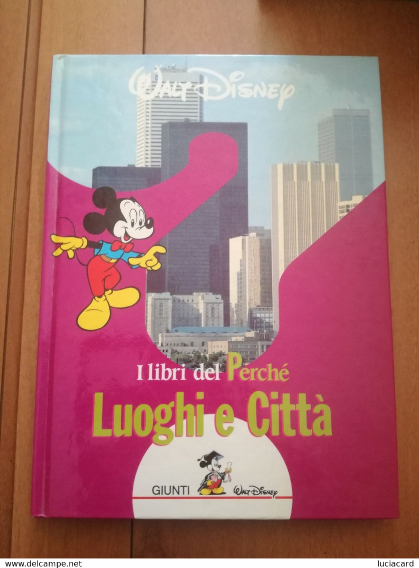 LIBRI DEL PERCHè LUOGHI E CITTà -WALT DISNEY GIUNTI 1989 - Bambini E Ragazzi