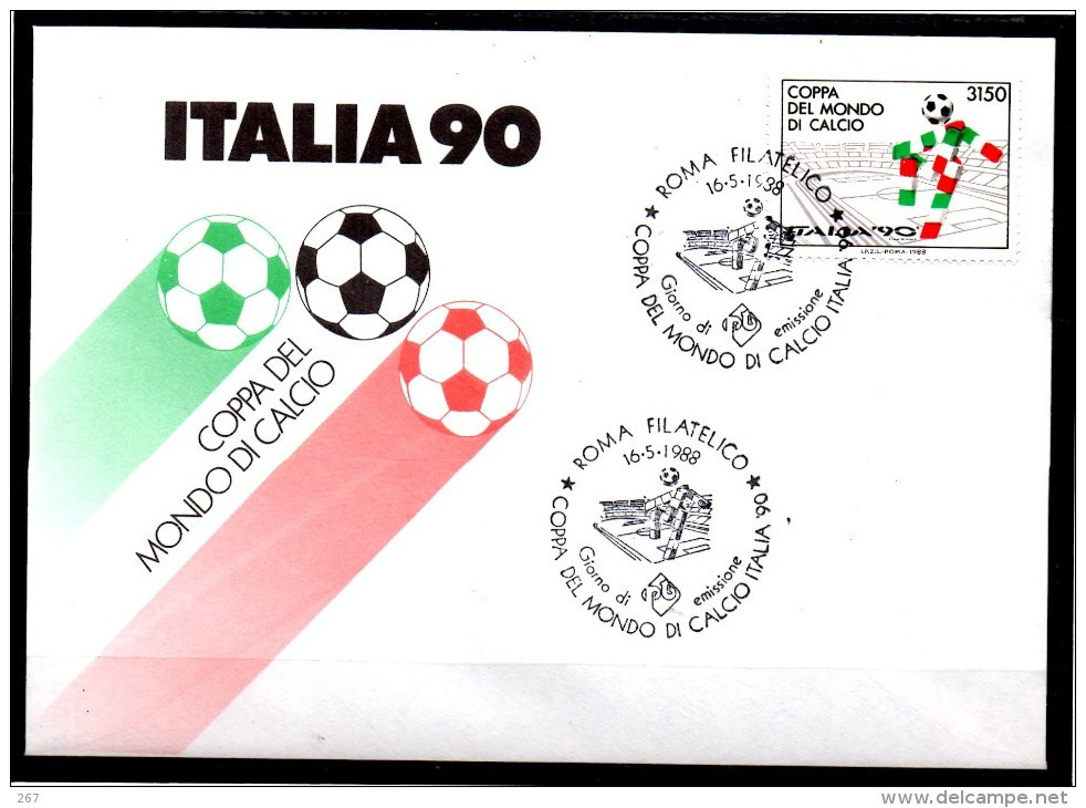 ITALIE   FDC   Cup 1990      Football  Soccer  Fussball - 1990 – Italie
