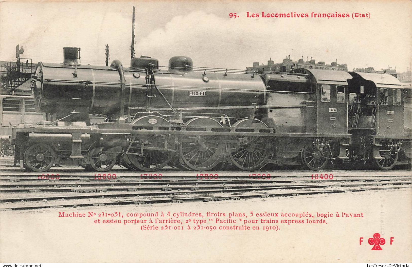 CPA Train - Les Locomotives Francaises - Machine N°231-031 - Trains