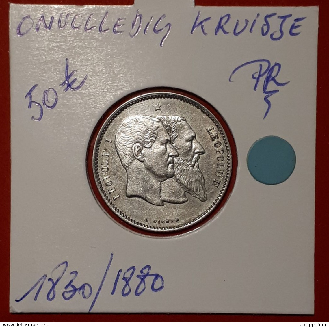 1 Frank 1830/1880 Met Onvolledig Kruisje - Prachtig - 1 Frank