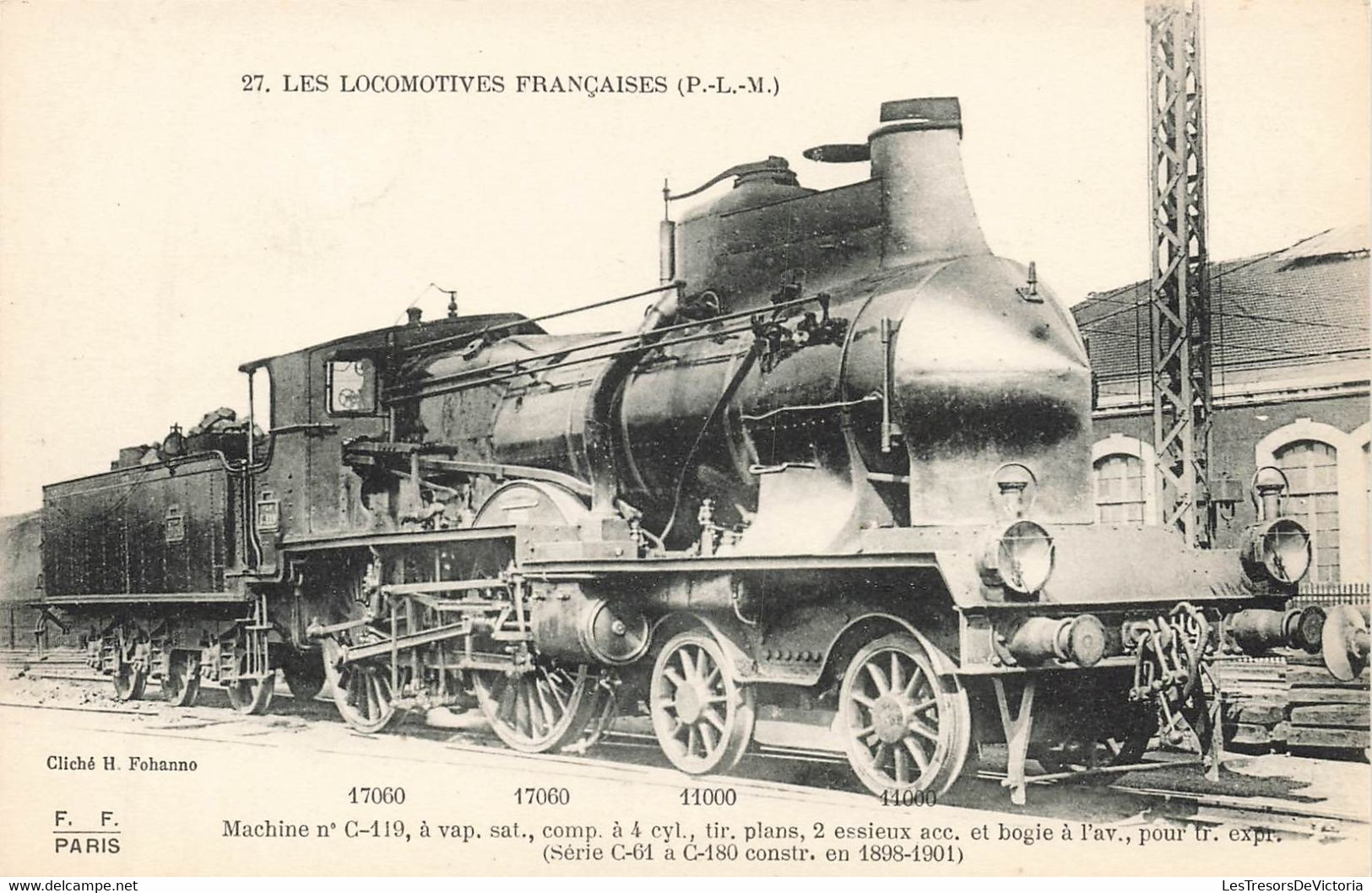 CPA Train - Les Locomotives Francaises - Machine N° C-119 - Treinen