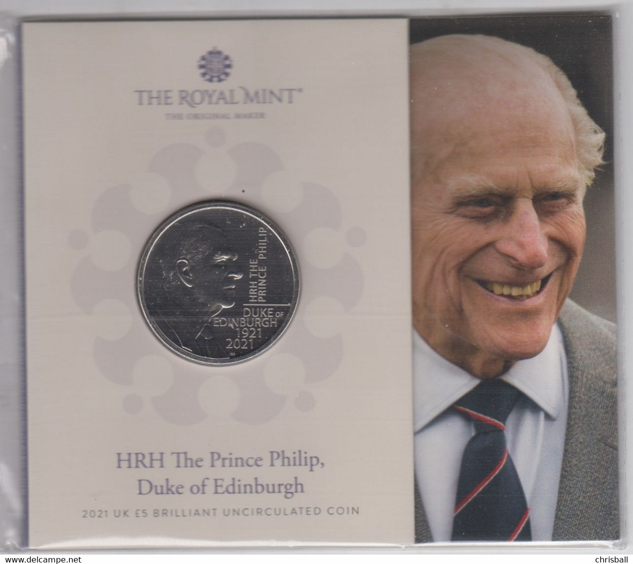 Great Britain UK £5 Coin 'Prince Philip' - 2021 Royal Mint Pack - 5 Pounds