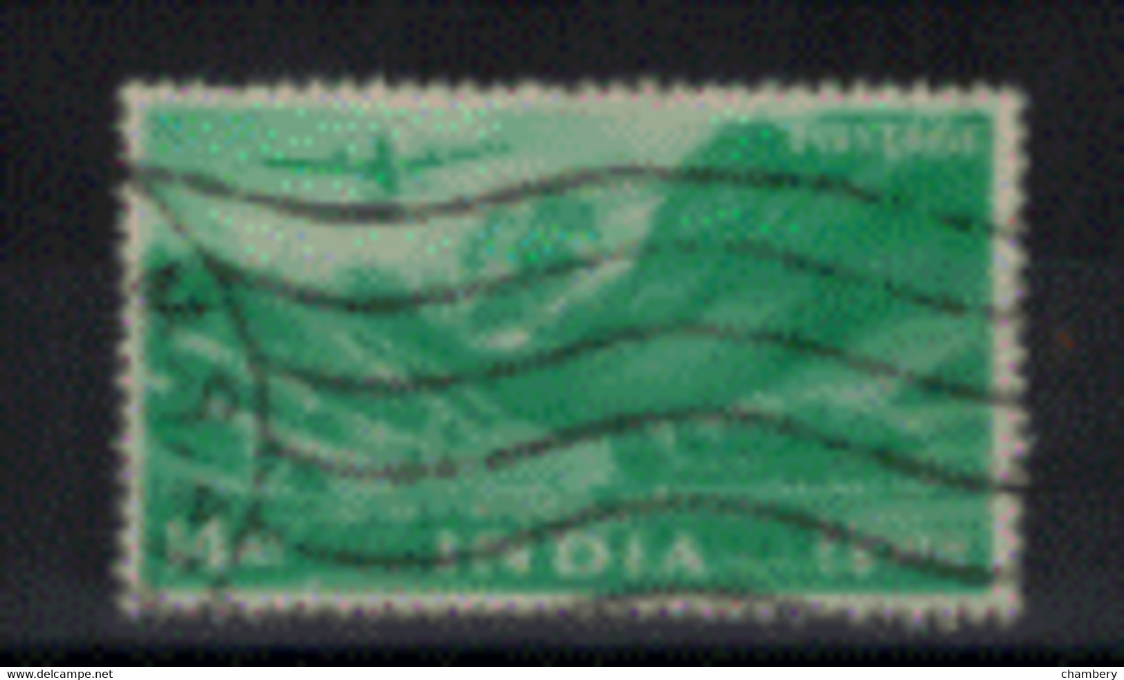 Inde - Poste Aérienne - "Avion Survolant Des Paysages Divers" - Oblitéré N° 4 De 1955 - Poste Aérienne