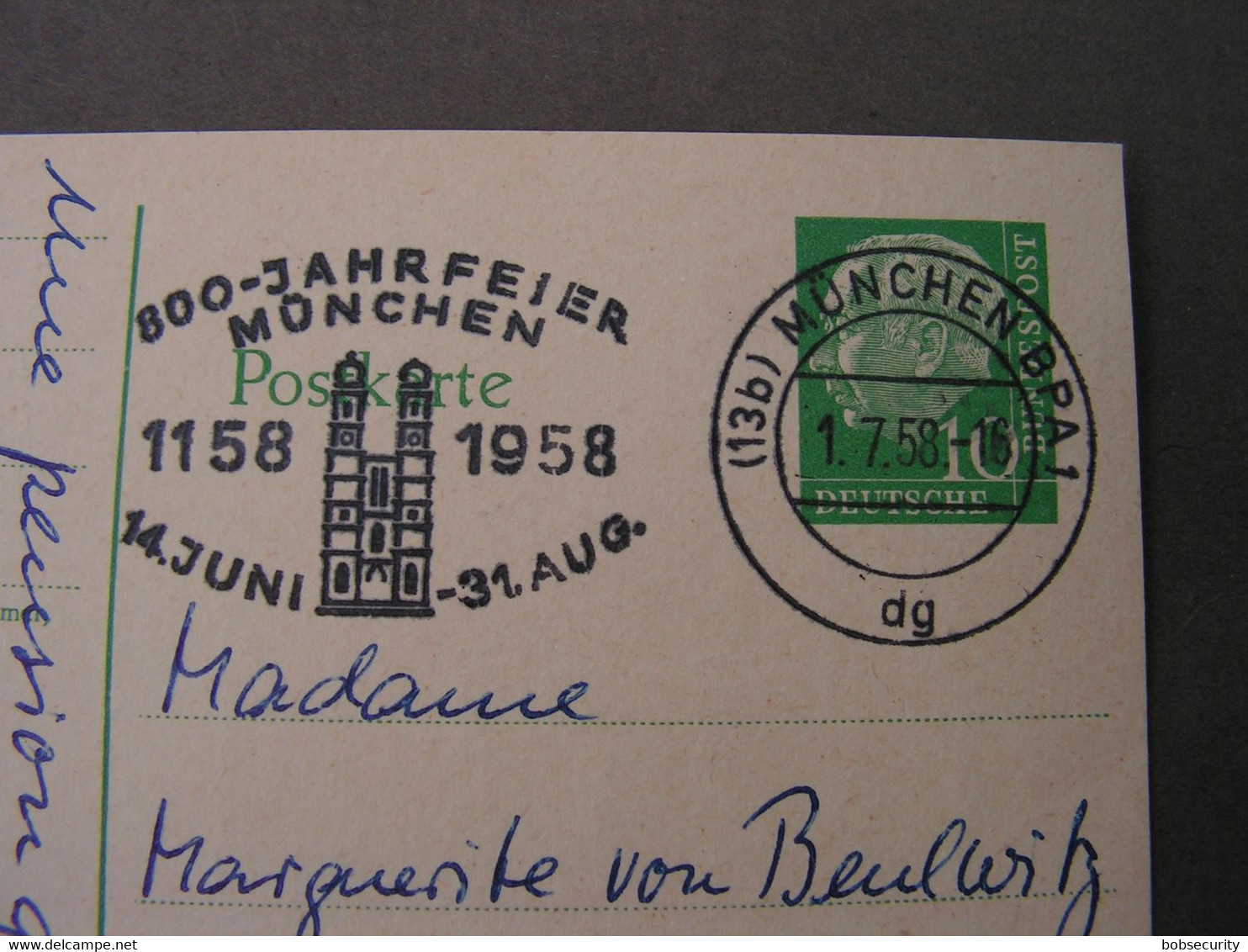 Werbestempel München 500 Jahre 1954 - Private Postcards - Used