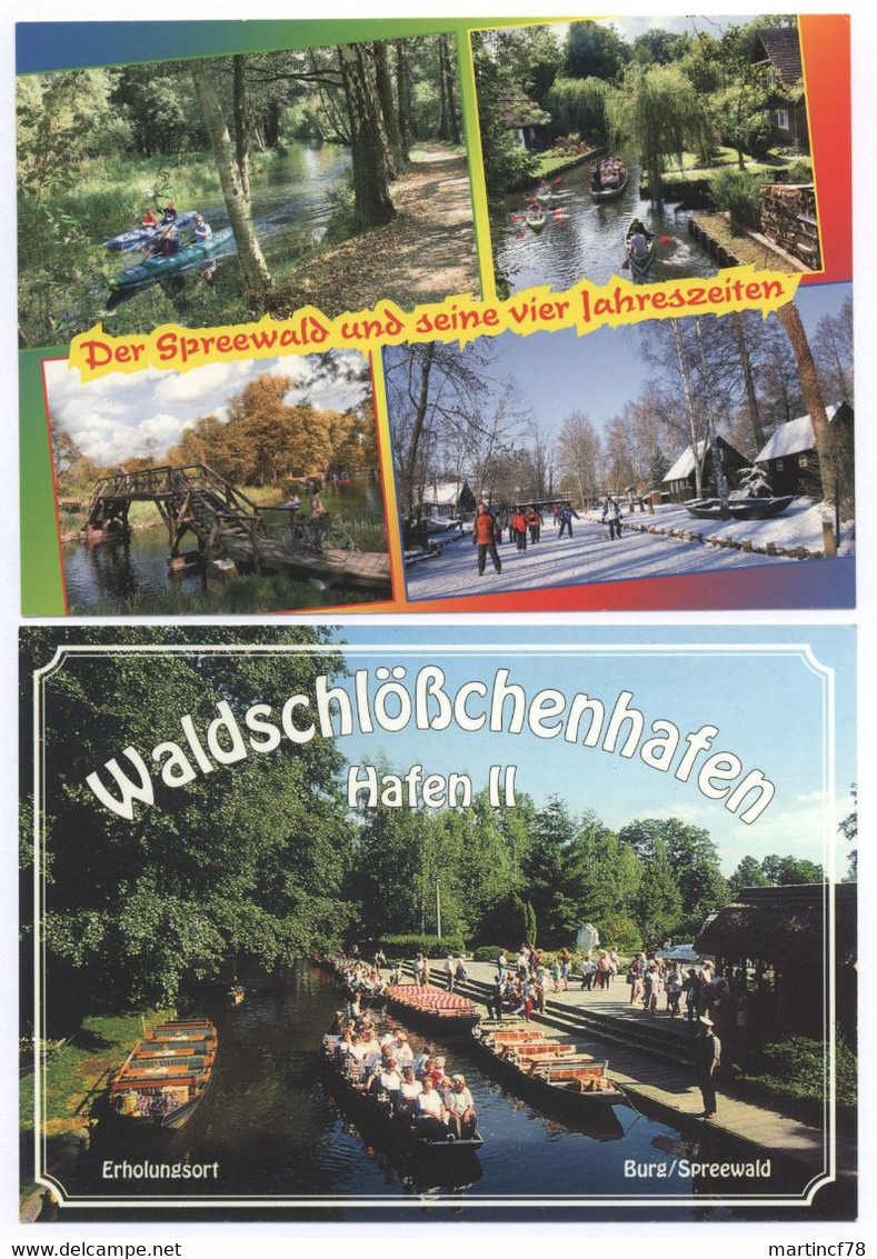 O-7502 Burg Spreewald Waldschlösschenhafen + Der Spreewald Und Seine Vier Jahreszeiten - Burg (Spreewald)