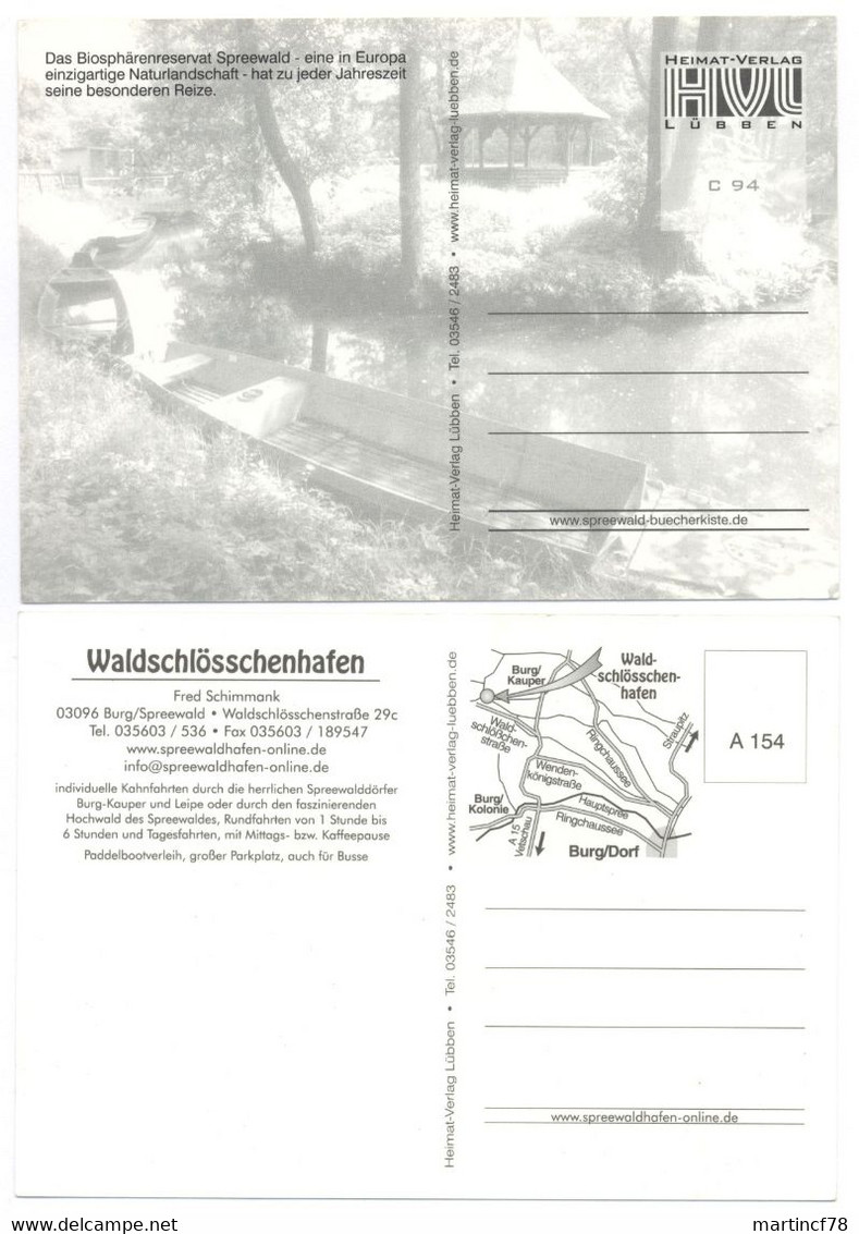 O-7502 Burg Spreewald Waldschlösschenhafen + Der Spreewald Und Seine Vier Jahreszeiten - Burg (Spreewald)