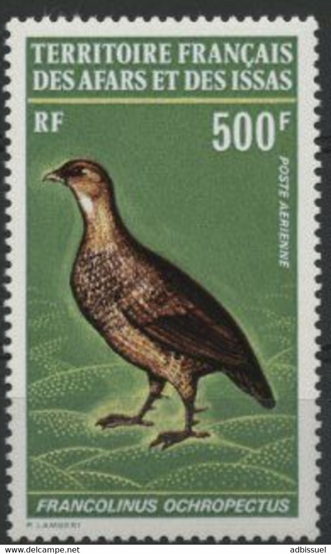 AFARS Et ISSAS POSTE AERIENNE COTE 48 € N° 71 Neuf ** (MNH). OISEAUX / BIRD (Francolinus Ochropectus). TB/VG - Gallináceos & Faisanes