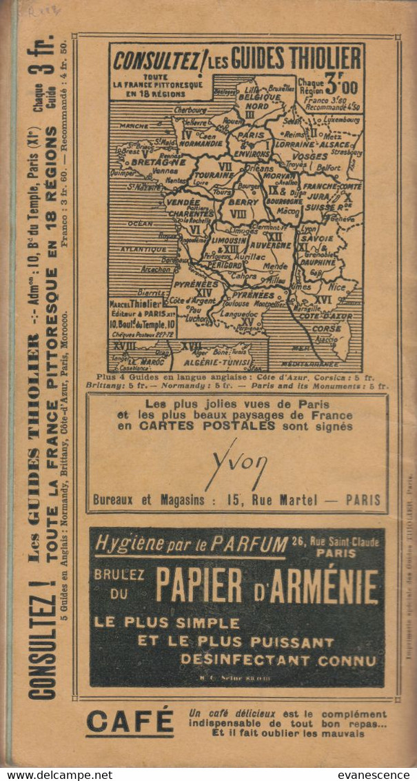 Guides Thiolier De 1934 Sur Le Gatinais Nivernais Bourgogne Berry    ///     Ref. Oct. 22 - Michelin (guides)
