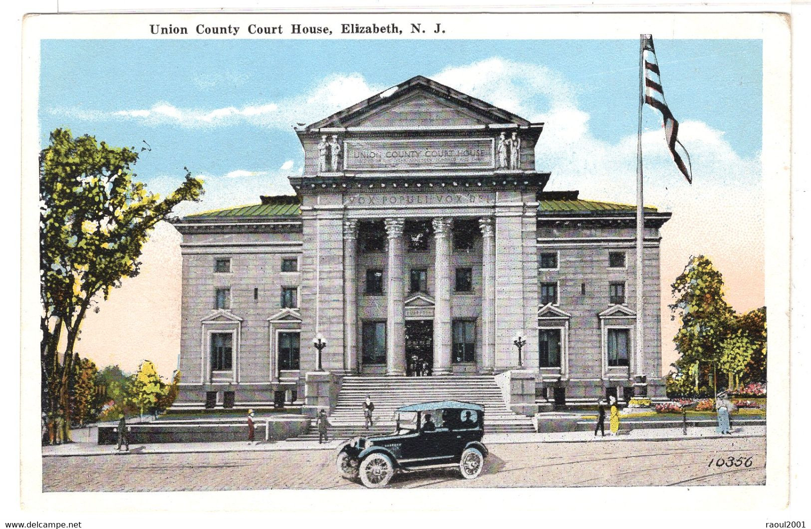 Autos Voitures Automobiles Cars Car Tacot - New Jersey - Union County Court House - ELIZABETH - Elizabeth