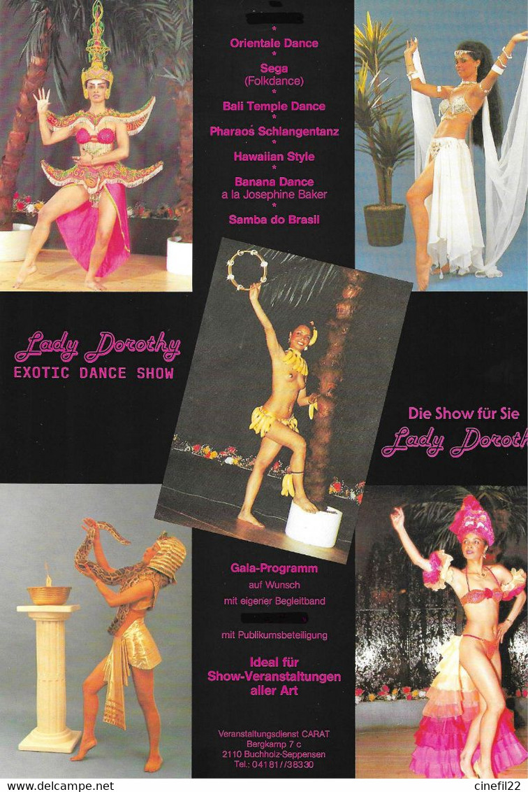 Cartes Et Feuillets Publicitaires De LADY DOROTHY Et Du Groupe STEEL ELECTRIC BAND, Musiciens Néerlandais - Photos