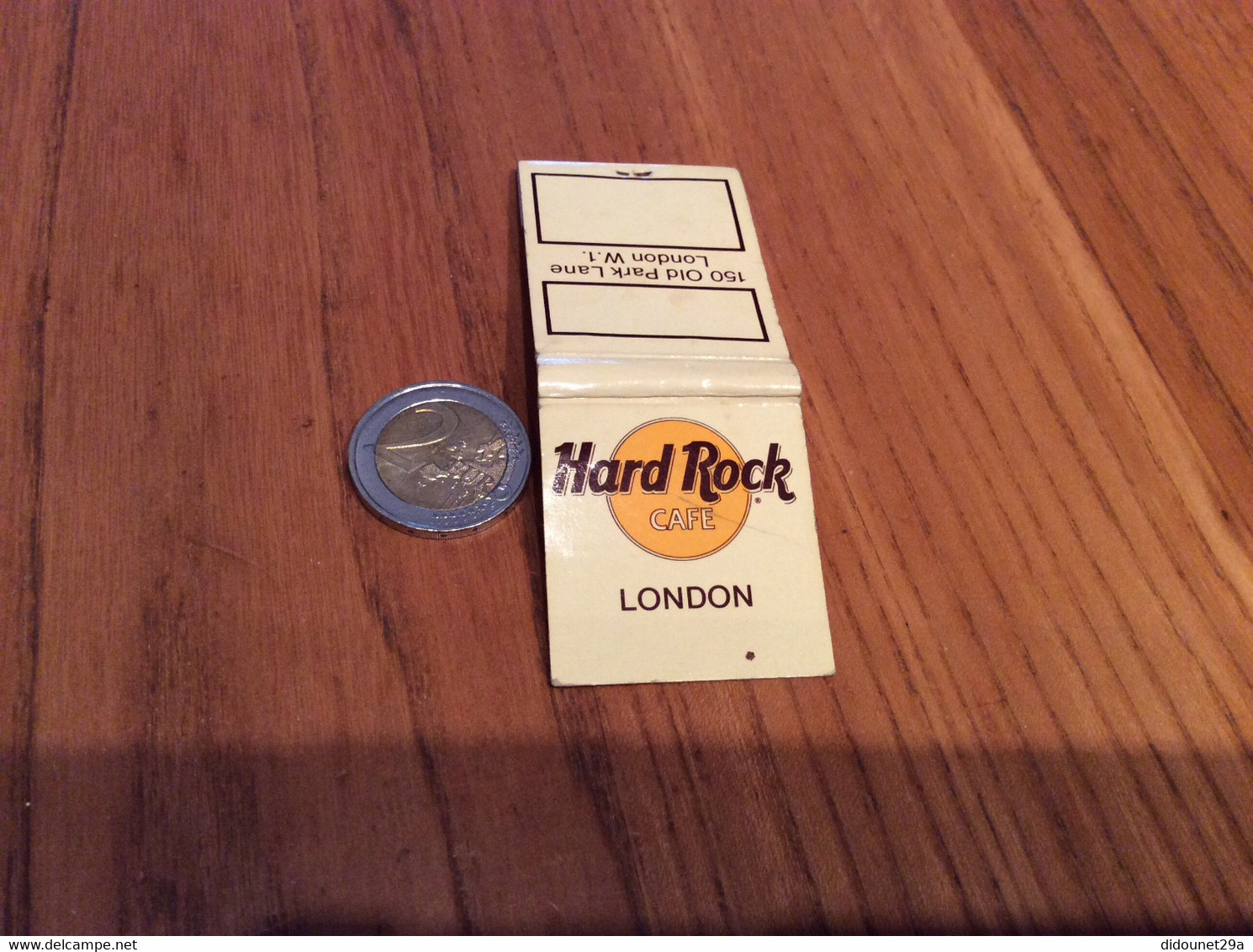 Pochette D'allumettes ANGLETERRE "Hard Rock CAFE, LONDON" (Londres) - Boites D'allumettes