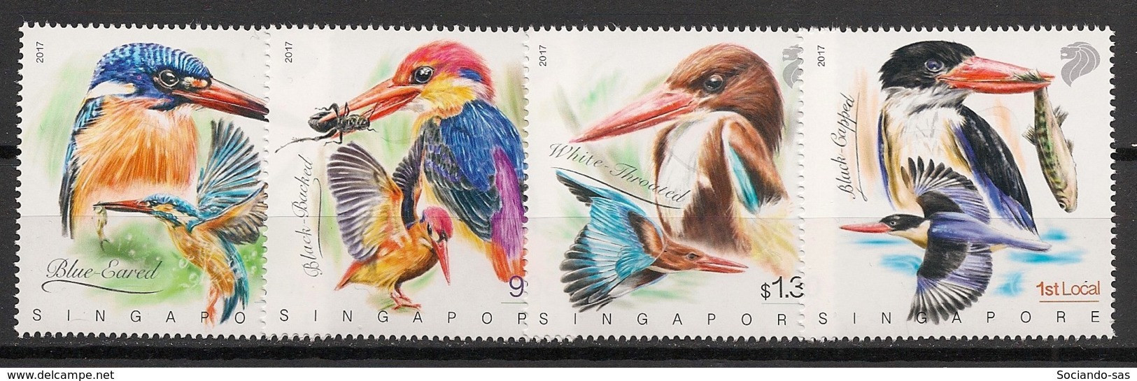 SINGAPORE - 2017 - N°Yv. 2196 à 2199 - Oiseaux / Birds / Kingfisher - Neuf Luxe ** / MNH / Postfrisch - Singapur (1959-...)