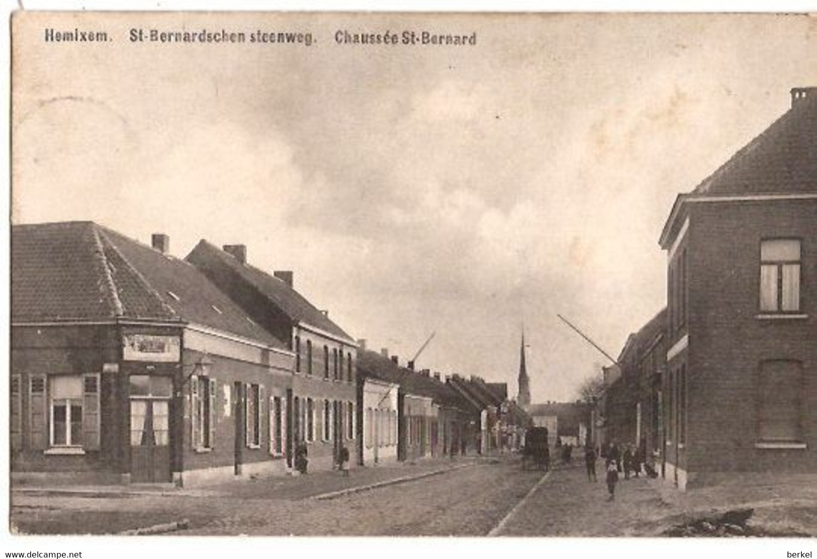 HEMIXEM HEMIKSEM St. Bernardsche Steenweg 1911 Café St.Nicolas 1635 C D1 - Hemiksem