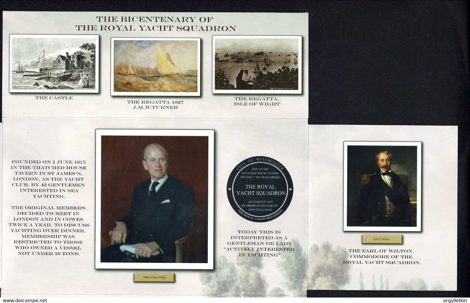 GREAT BRITAIN FDC ROYAL YACHT SQUADRON BICENTENARY 2015 LTD EDITION COWES - 2011-2020 Dezimalausgaben