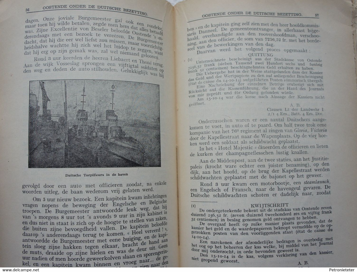 Boek OOSTENDE 1914-18 Oostende onder de Duitse Bezetting Kust