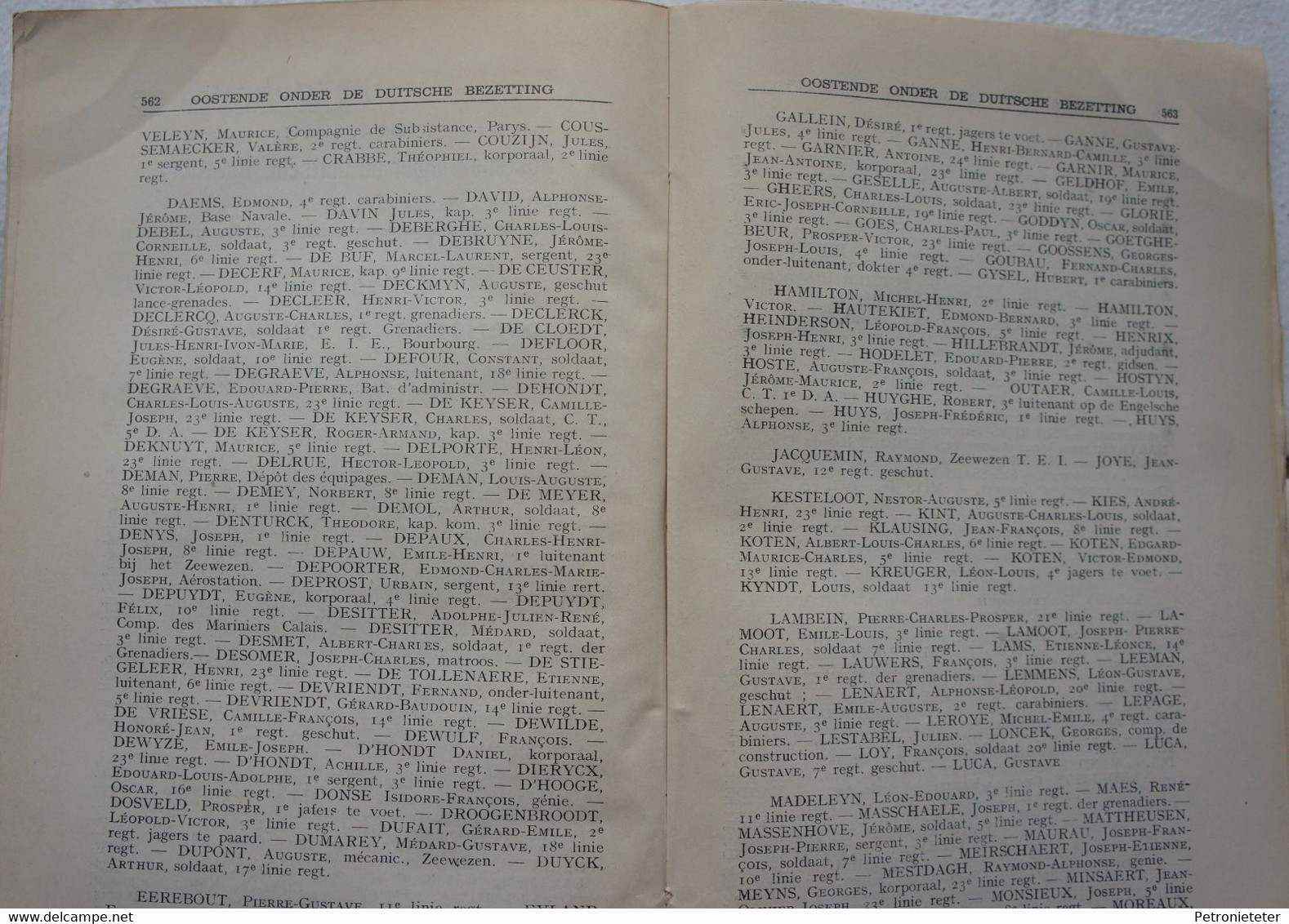 Boek OOSTENDE 1914-18 Oostende onder de Duitse Bezetting Kust