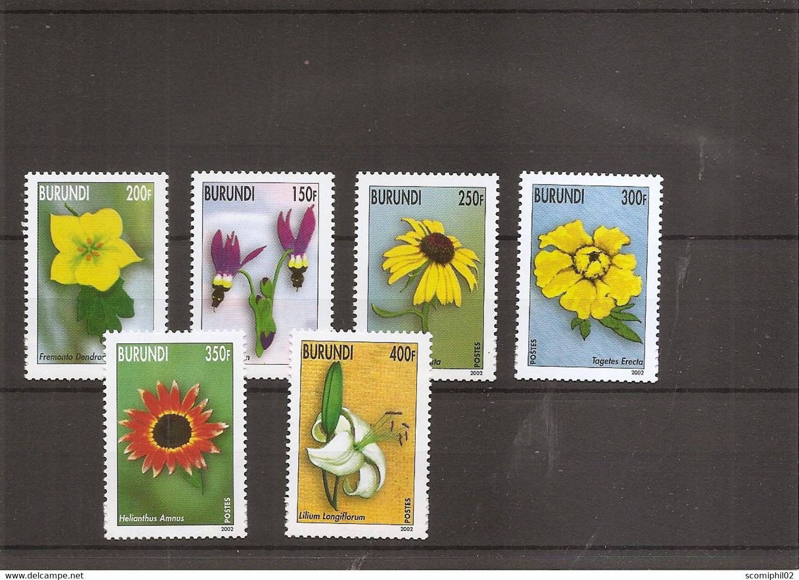 Burundi - Fleurs ( 1109/1114 XXX -MNH ) - Nuovi