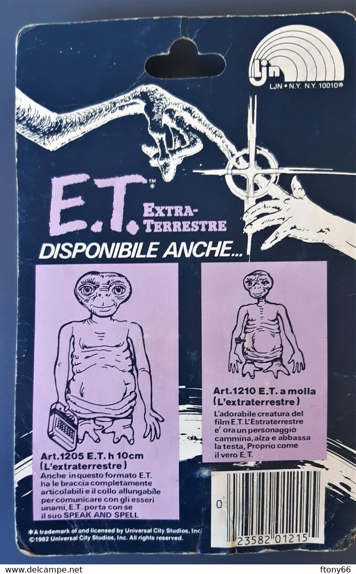 E.T. Extra Terrestre - Vintage PVC Figure LJN/Ales 1982 Nuovo Blisterato [LEGGI] - Autres & Non Classés