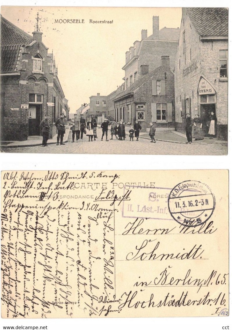 Moorseele  Moorsele  Wevelgem   Roozestraat    Feldpost 1916 - Wevelgem