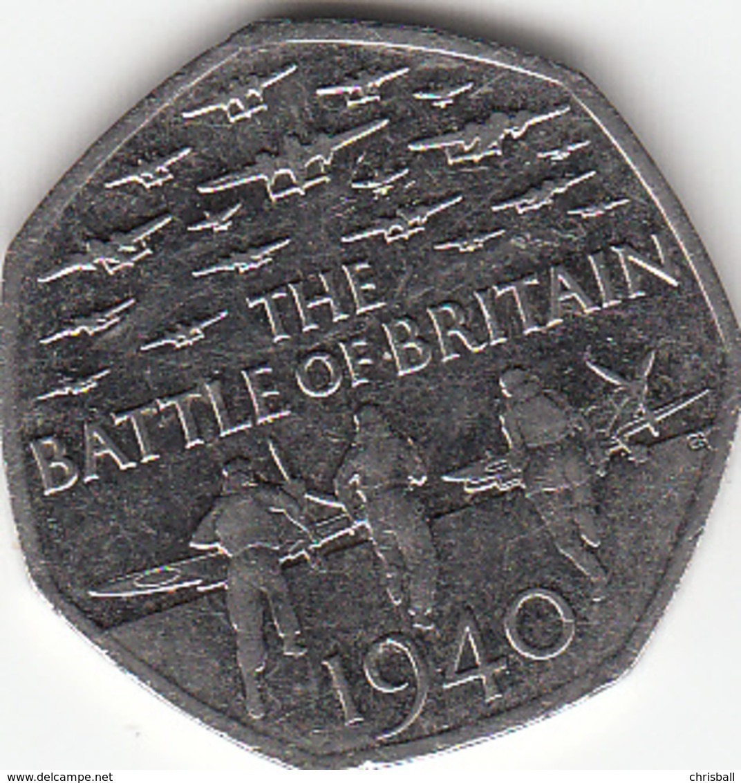 Great Britain UK 50p Coin Battle Of Britain 2015 (Small Format) Circulated - 50 Pence