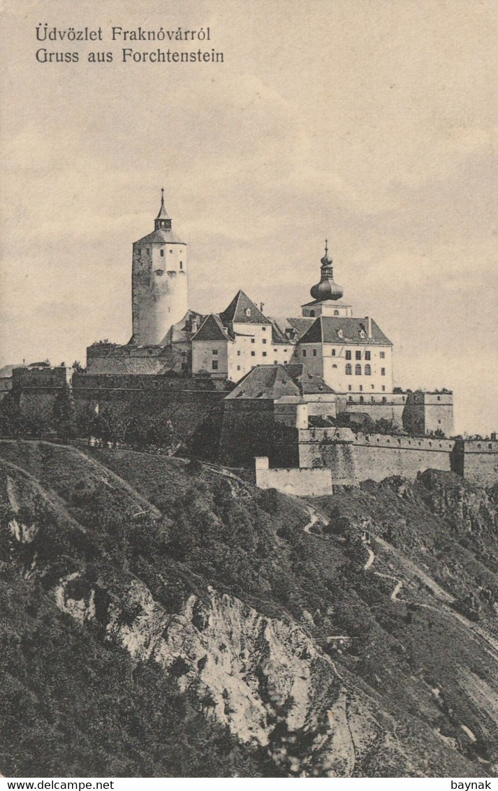 BGLD20  --  GRUSS AUS FORCHTENSTEIN  --  UDVOZLET FRAKNOVARROL  --  1909 - Forchenstein