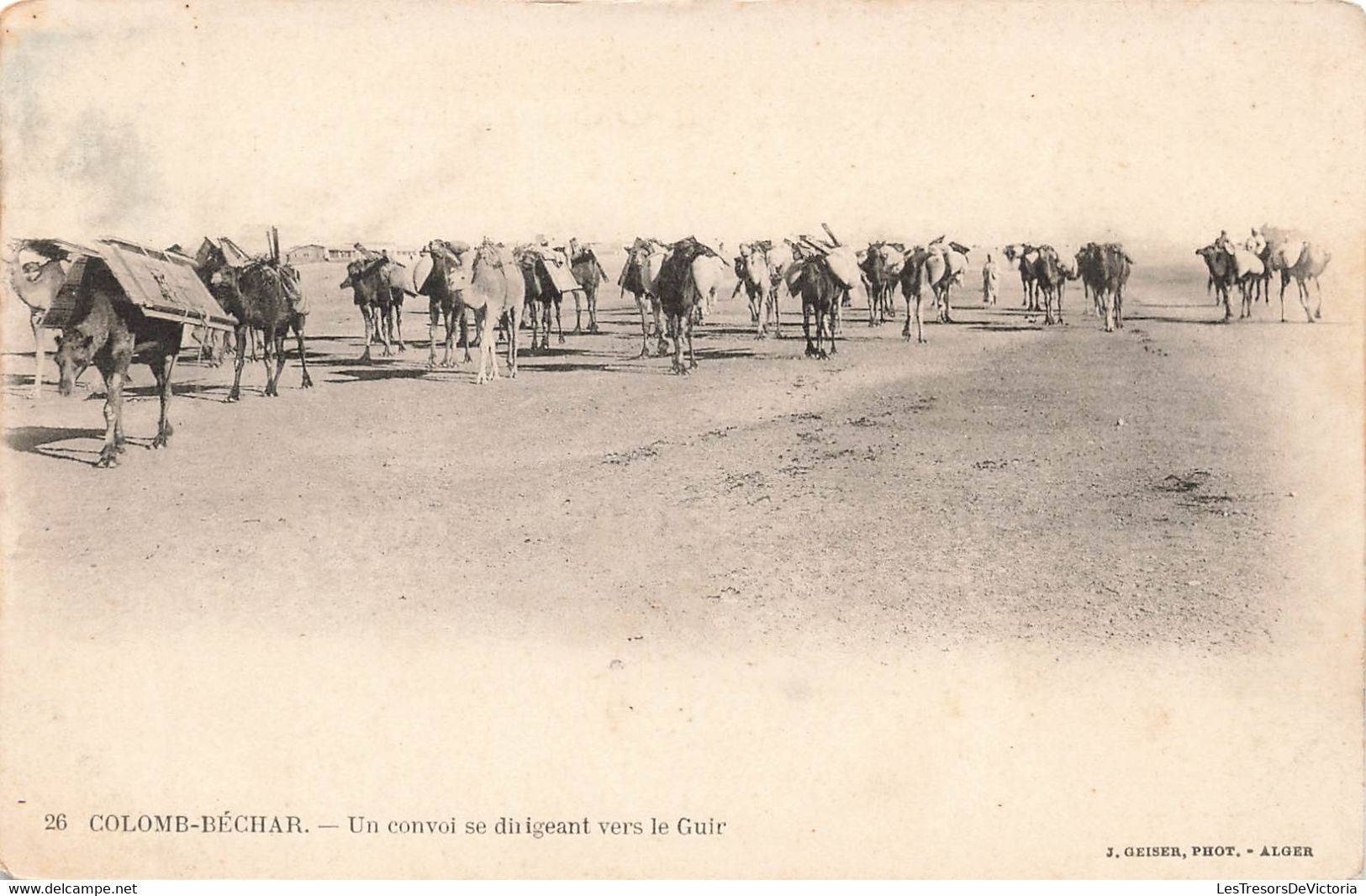 CPA Colomb Bechar - Un Convoi Se Dirigeant Vers Le Guir - - Bechar (Colomb Béchar)