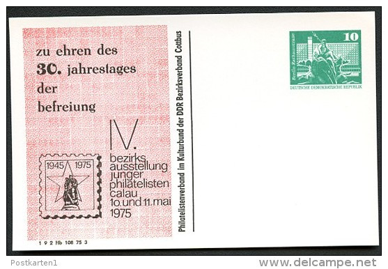 DDR PP16 D2/010 Privat-Postkarte AUSSTELLUNG CALAU 1975  NGK 3,00 € - Postales Privados - Nuevos