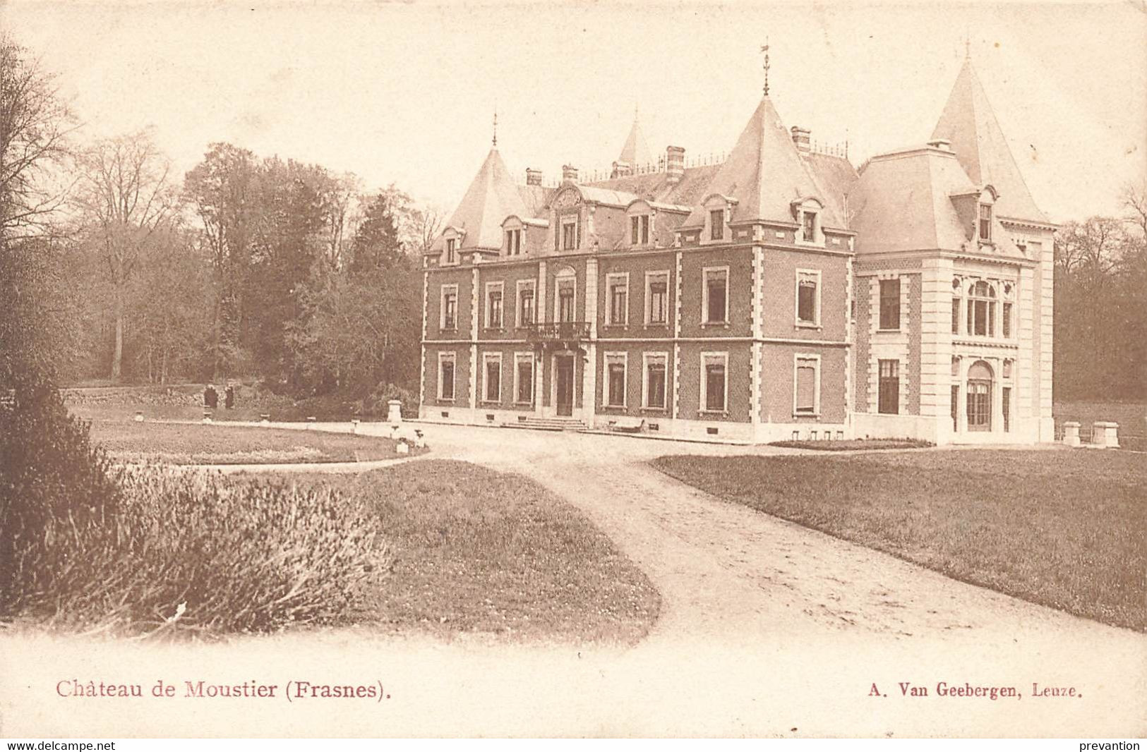 FRASNES - Château De Moustier (face Avant) - Carte Circulé - Frasnes-lez-Anvaing