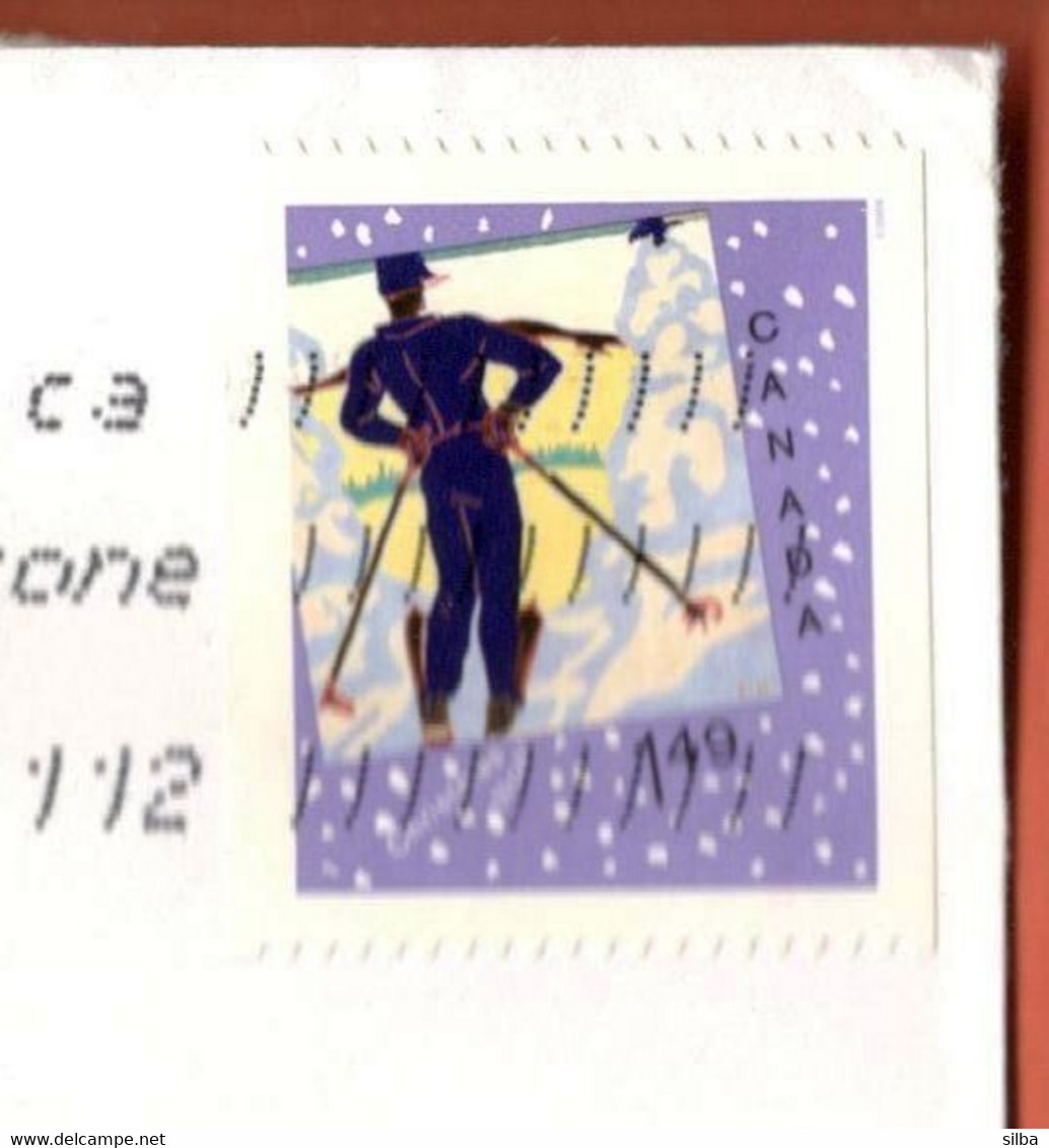 Canada 2006 / Christmas, Alpine Skiing / From Anywhere To Anyone,  Machine Stamp, Slogan / Lung Association Vignette - Briefe U. Dokumente