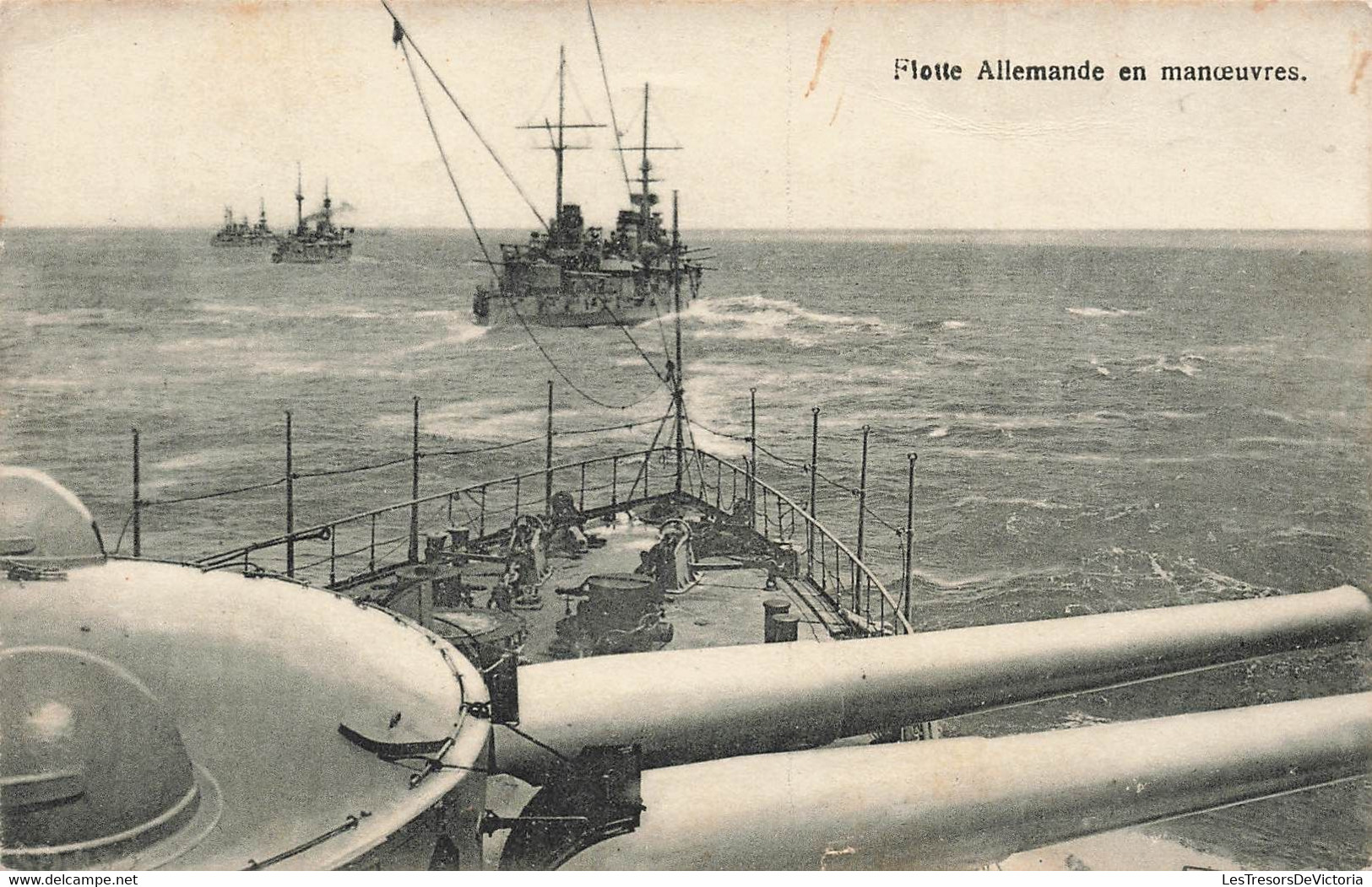 CPA Flotte Allemande En Manoeuvres - Bateaux Militaires - Postes Militaires 1920 - Manoeuvres