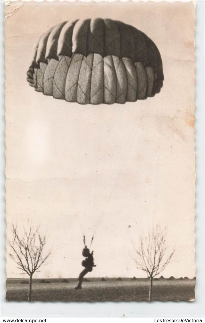 CPA Armée Belge - Descente De Parachutistes - Manoeuvres - Manöver