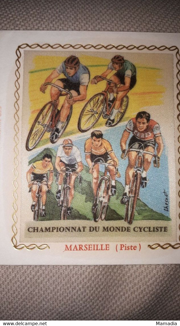 CYCLISME CHAMPIONNAT DU MONDE MARSEILLE ENVELOPPE 1ER JOUR EMISSION 22 JUIL 72 - Radsport